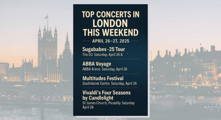 Top Concerts in London This Weekend April